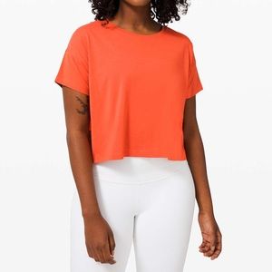 Lululemon Cates Tee _ Color Brick _ Size 4